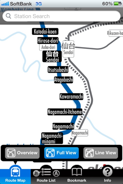 ekipedia Subway Map  Sendai (Subway Guide)