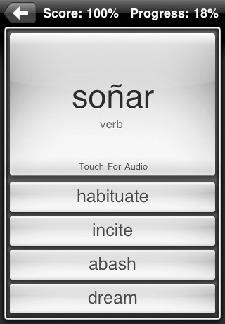 Spanish Verbs Quiz + Audio : Multiple Choice Vocabulary