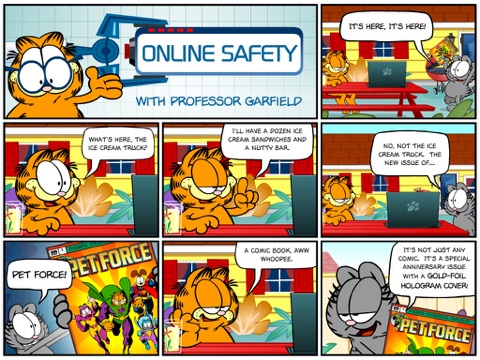 Professor Garfield Online Safety screenshot 3