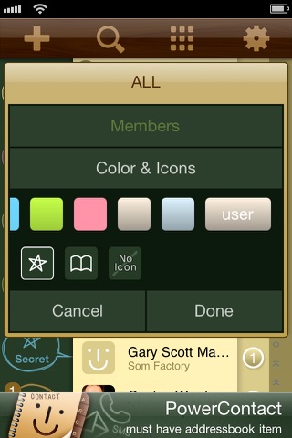 PowerContact LE (Contacts Group Management with Color & Icons) screenshot 4