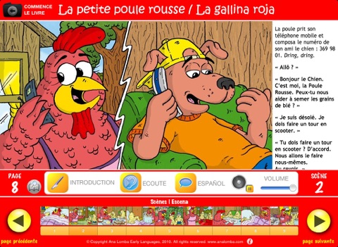 Ana Lomba – Espagnol pour les enfants : La Petite Poule Rousse (Histoire Bilingue Français-Espagnol) screenshot 4