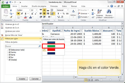 Curso de Excel 2010 - Filtros por Color(圖4)-速報App