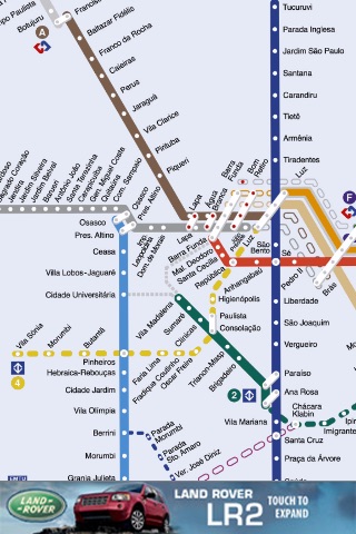 Sao Paulo Metro Map