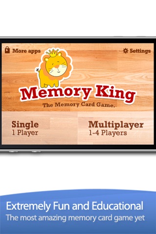 Memory King – The Memory Cards Matching Game