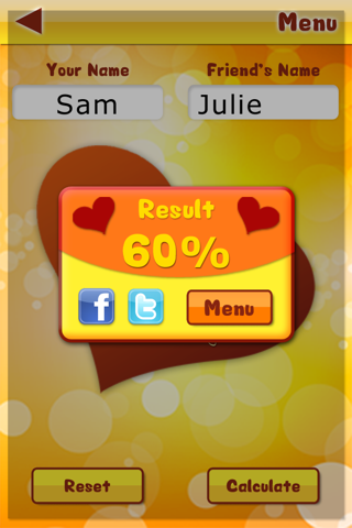 Love Meter For iPhone.. screenshot 3