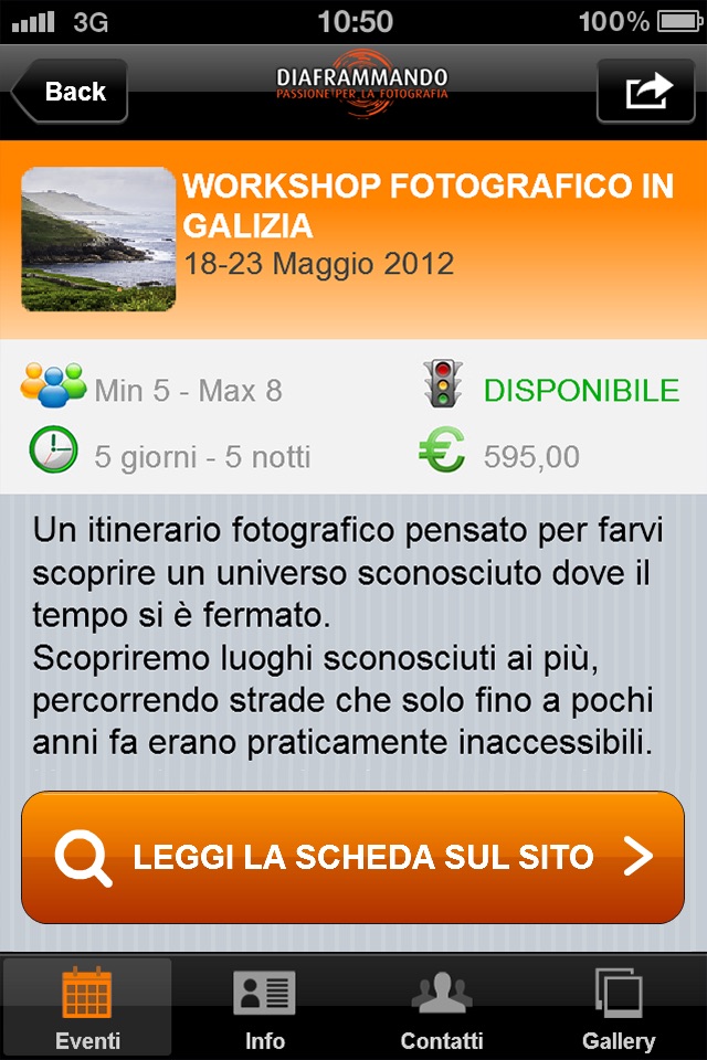 Diaframmando Mobile App screenshot 3