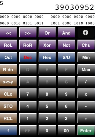 ProgCalc RPN Programmer Calculator-Free screenshot 2