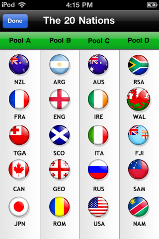 Rugby 2011: England Ultimate Supporter App screenshot 2