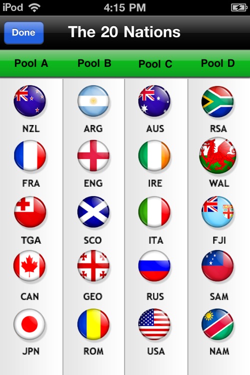 Rugby 2011: England Ultimate Supporter App