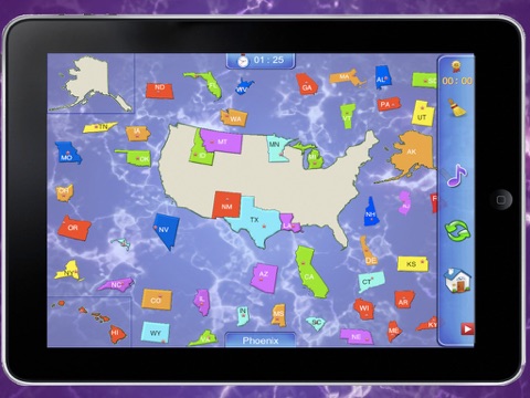 advanced Puzzle Map Of USA HD Lite screenshot 3