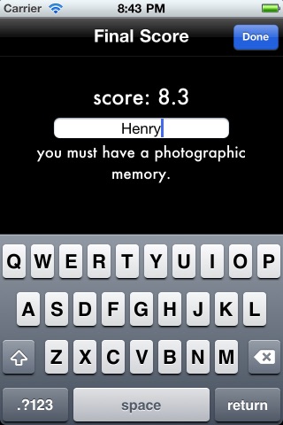 Photographic Memory Test