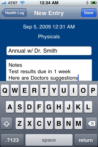 Health Log Simple screenshot 4