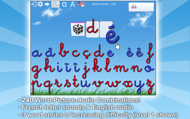 French Words for Kids - Learn to Pronounce and Write French (圖2)-速報App