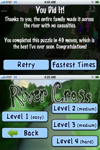 River Cross Logic Puzzle Game screenshot-3