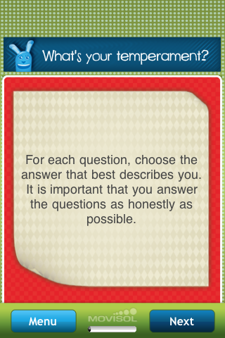 What's your temperament? screenshot 3