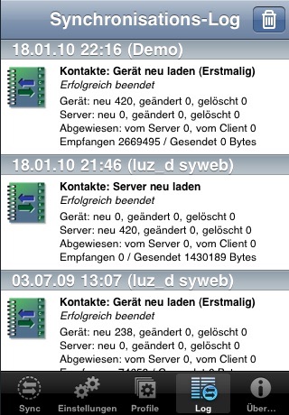 SyncML LITE for iOS screenshot 3