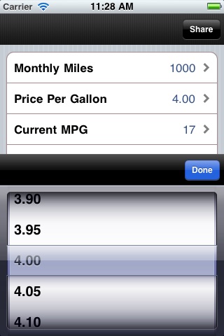 Car Buyer's MPG Savings Calculator