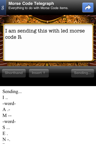 LED Morse Code Transmitter screenshot 3