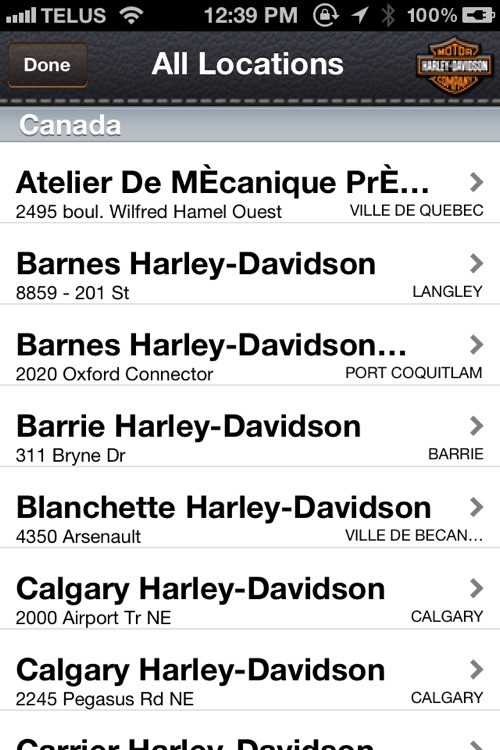 iFIND - Harley Davidson Shop Finder (USA and Ca...