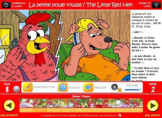 Ana Lomba’s French for Kids: The Red Hen (Bilingual French-E(圖4)-速報App