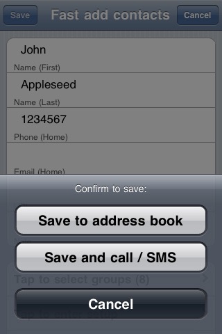 Fast Add Contact screenshot 4