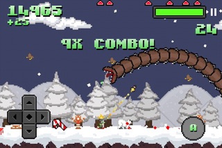 Super Mega Worm Vs Santa Screenshot 1