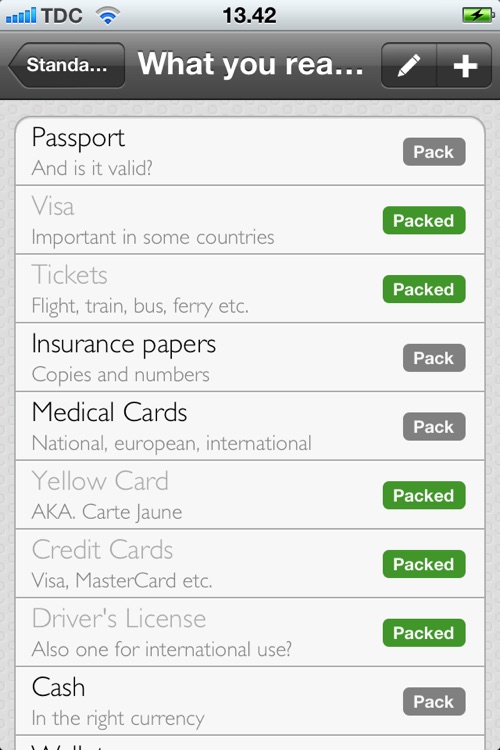 Packing Lists screenshot-3