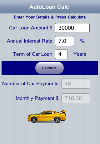 Auto Loan Calc screenshot 2