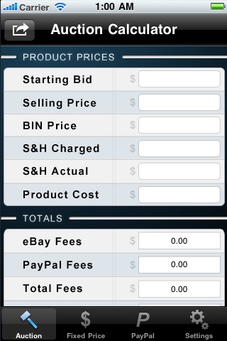 eBay & PayPal Fee Calculator