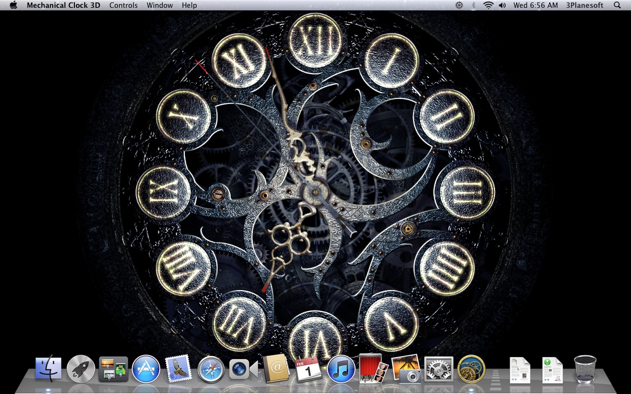 Screenshot do app Mechanical Clock 3D