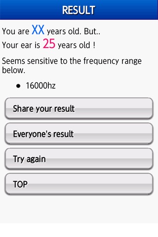 EarAgeChecker - Your ears right?