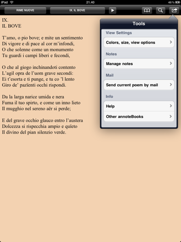 Carducci: Opere (iPad version) screenshot 4