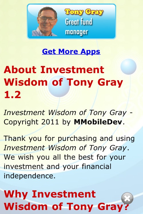 Investment Wisdom of Tony Gray (Lite version)