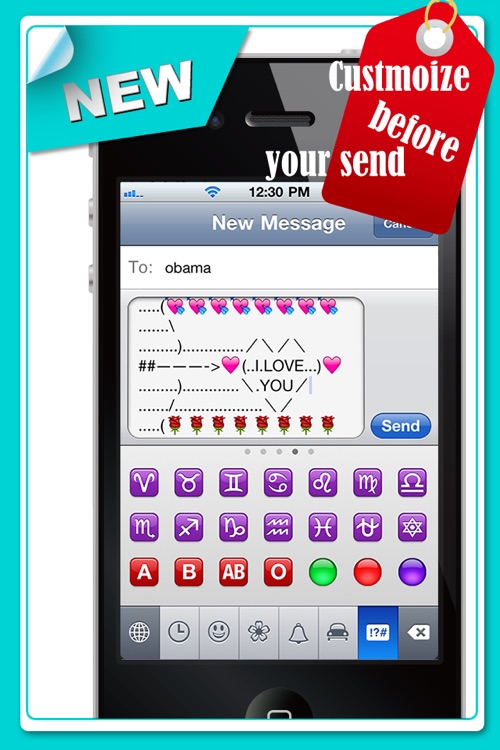 TextPicX - Creative SMS/Facebook Art for iPhone Texting(Free) screenshot-3