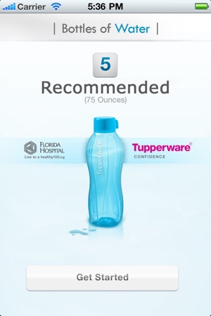 Healthy 100 & Tupperware Water Tracker(圖1)-速報App