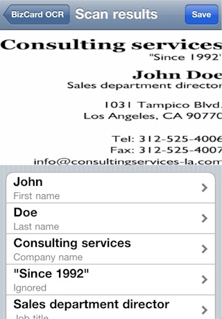 Business Card OCR Scanner Lite screenshot-4