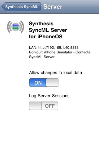 SyncML LITE for iOS
