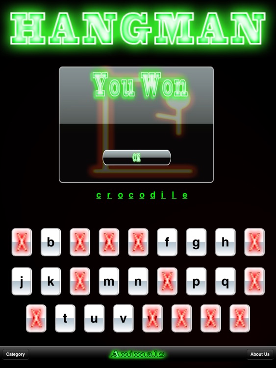 Glow Hangman - HD : FREE screenshot-4