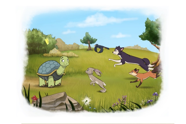 Tortoise and Hare: an Animated Aesop Chi