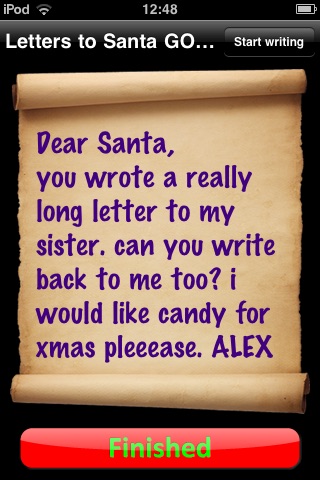 Letters to Santa Gold