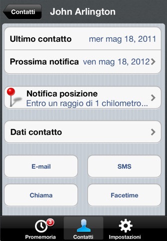 iKeepInTouch - Automated and Location-based Reminders screenshot 3