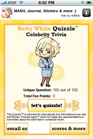 Betty White Quizzle™