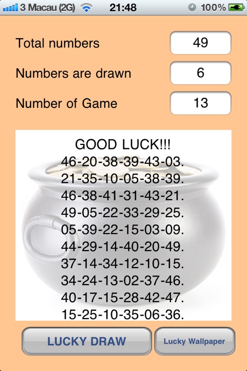 Lottery & Bingo Numbers Picker