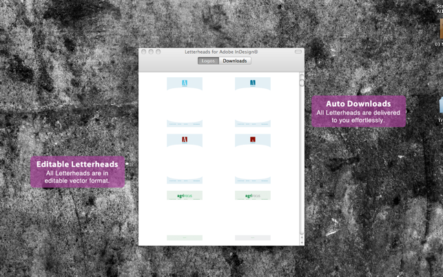 Letterheads for Adobe InDesign®