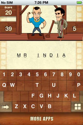 Hangman Bollywood For iPhone screenshot 4