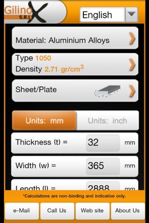 Gilinox Metal Weight Calculator(圖2)-速報App