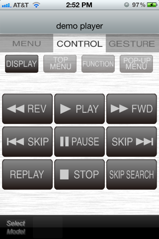 SHARP AQUOS Blu ray Control Application screenshot 2