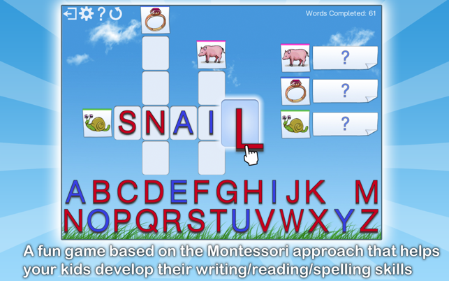 Montessori Crosswords - Teach and Learn Spelling with Fun Pu(圖1)-速報App