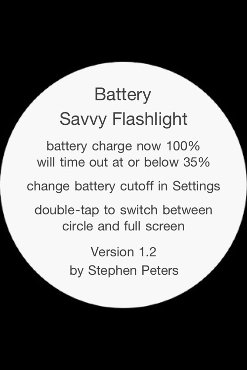 Battery Savvy Flashlight