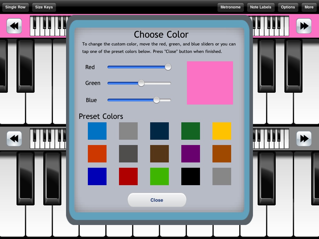 Pocket Piano HD screenshot 4